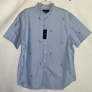 Ralph Lauren Men's XXL Allover Pony Oxford NEW